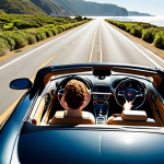 **Image:** A person confidently driving a brand new car, top down, on a sunny coastal highway.
    **Prompt:** "Freedom. A new convertible cruising down a scenic route, symbolizing achieving financial goals through smart stock sales. Coastline, luxury car, sunny day."