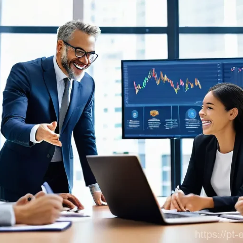 주식 투자 경험을 나누는 커뮤니티 - **Prompt:** A diverse group of adult investors, representing various ages and ethnicities, actively ...