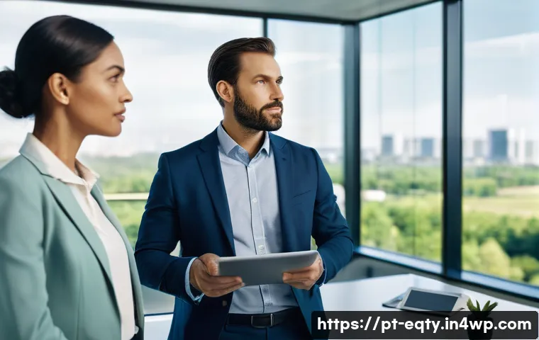 주식 투자에서의 지속 가능성 고려하기 - **Image Prompt 1: The Sustainable Business Leader**
    A dynamic, eye-level shot of a diverse group...