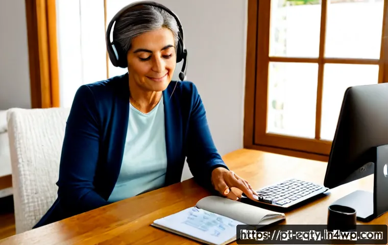 Home 17 주식 투자 관련 팟캐스트 추천 - Photorealistic editorial scene of a Portuguese-speaking investor listening to a finance podcast at a...